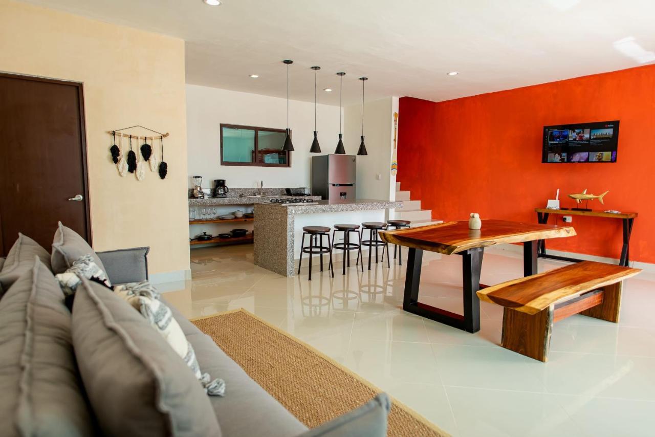 97982 New Modern Villa, Private Pool, High Internet Speed, 2 Blocks From The Beach Pueblo Pueblo Chicxulub Екстериор снимка
